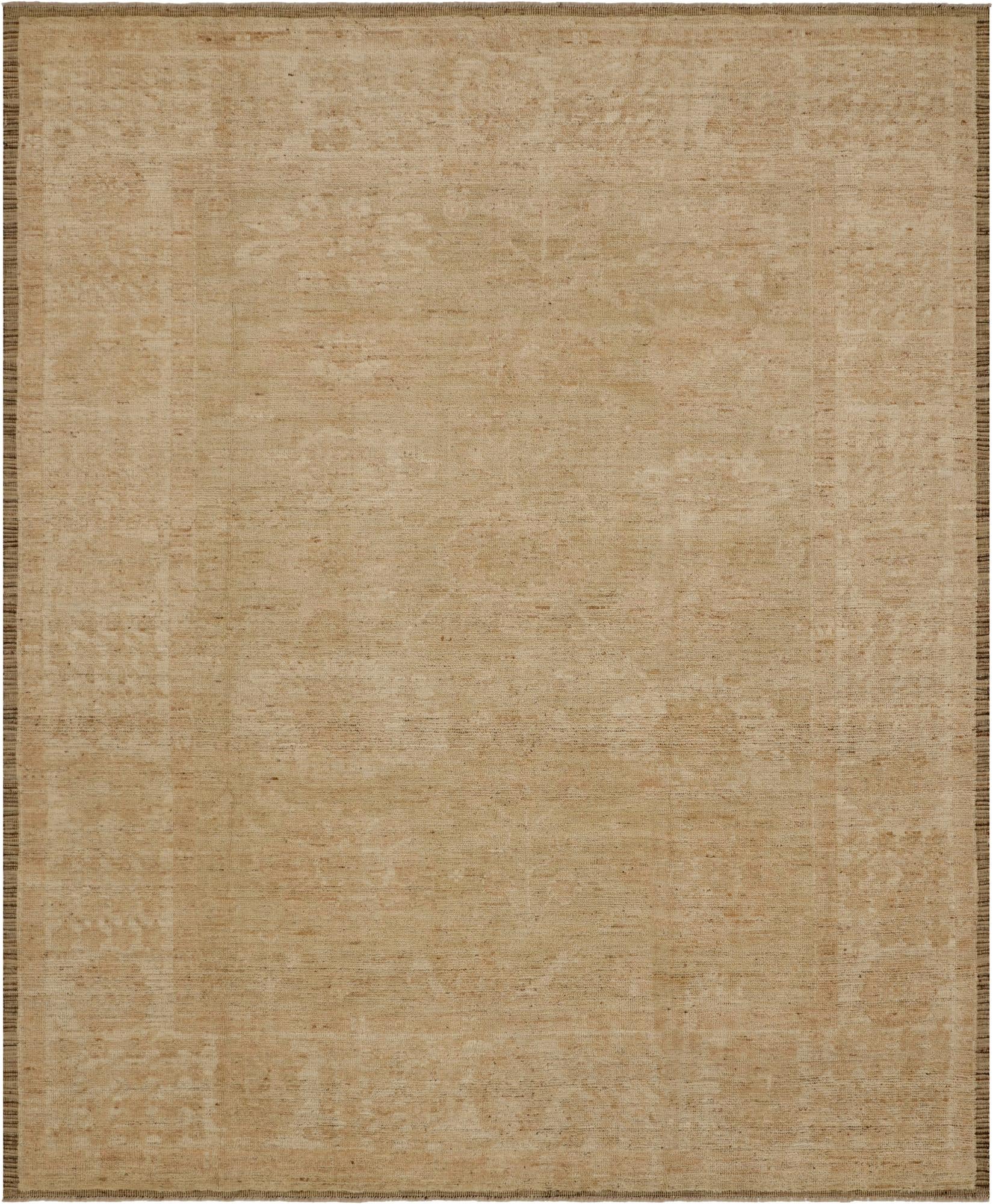 8' 4 x 9' 11 Hand Knotted Oushak Wool Rug