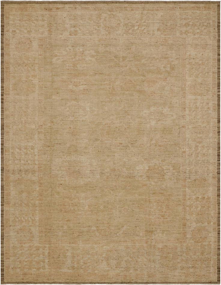 Detail image of 8' 4 x 9' 11 Hand Knotted Oushak Wool Rug