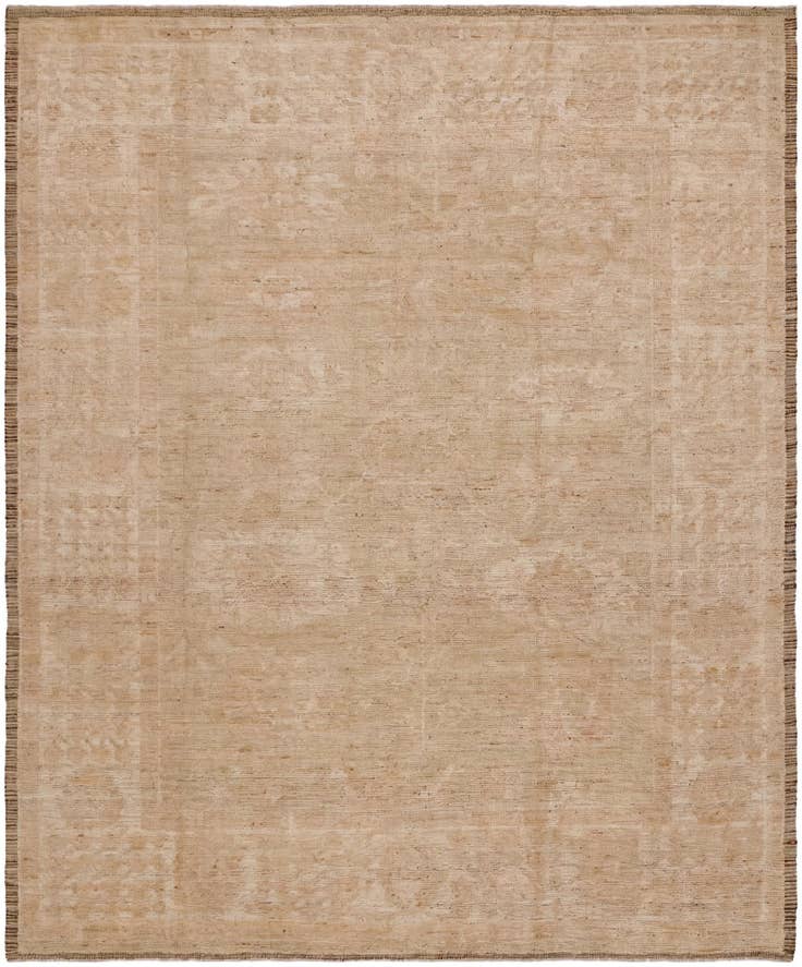 Detail image of 8' 4 x 9' 11 Hand Knotted Oushak Wool Rug