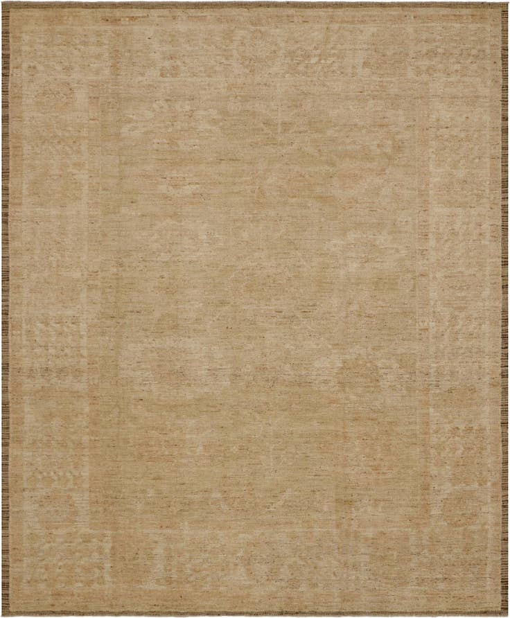 Detail image of 8' 4 x 9' 11 Hand Knotted Oushak Wool Rug