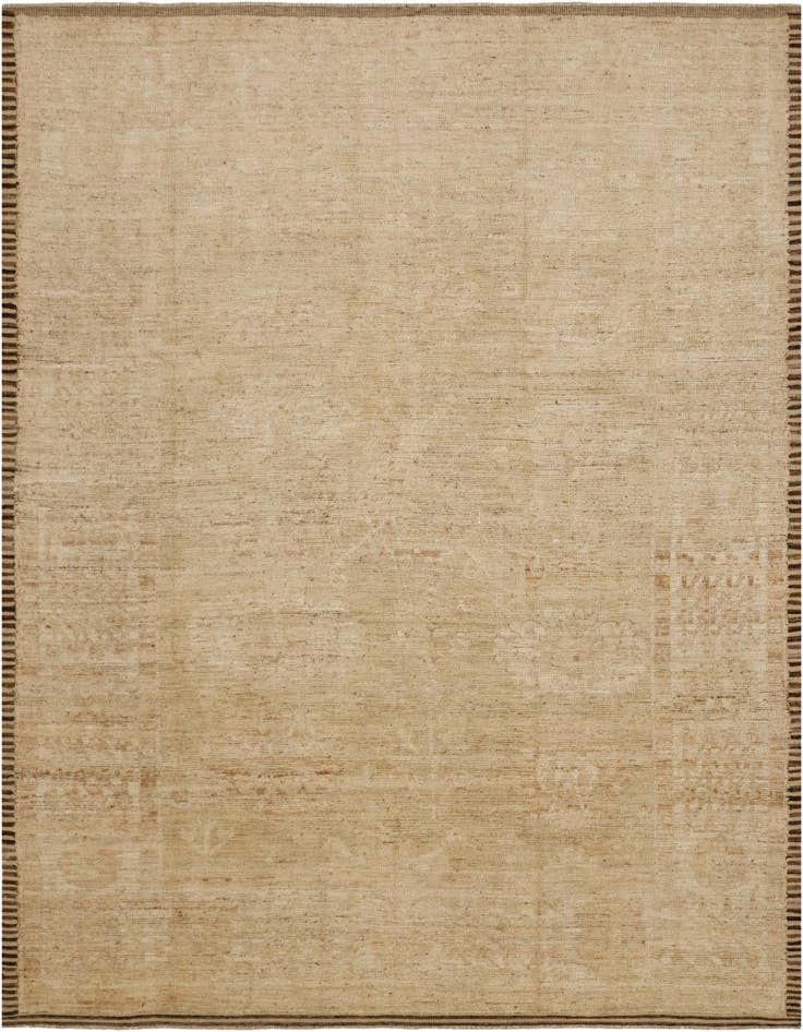 Detail image of 8' 4 x 10' Hand Knotted Oushak Wool Rug