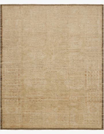 8' 4 x 10' Hand Knotted Oushak Wool Rug