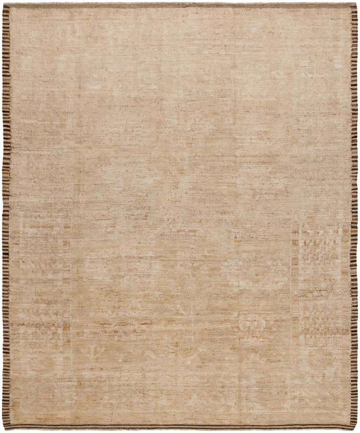 Detail image of 8' 4 x 10' Hand Knotted Oushak Wool Rug