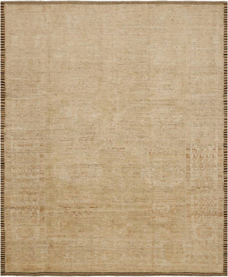 Detail image of 8' 4 x 10' Hand Knotted Oushak Wool Rug