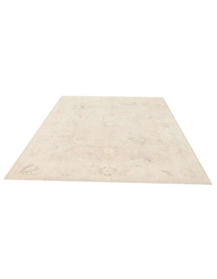 8' 1 x 9' 8 Hand Knotted Oushak Wool Rug