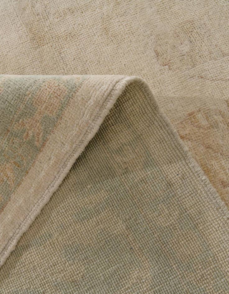 Detail image of 9' 2 x 11' 10  Hand Knotted Oushak Wool Rug