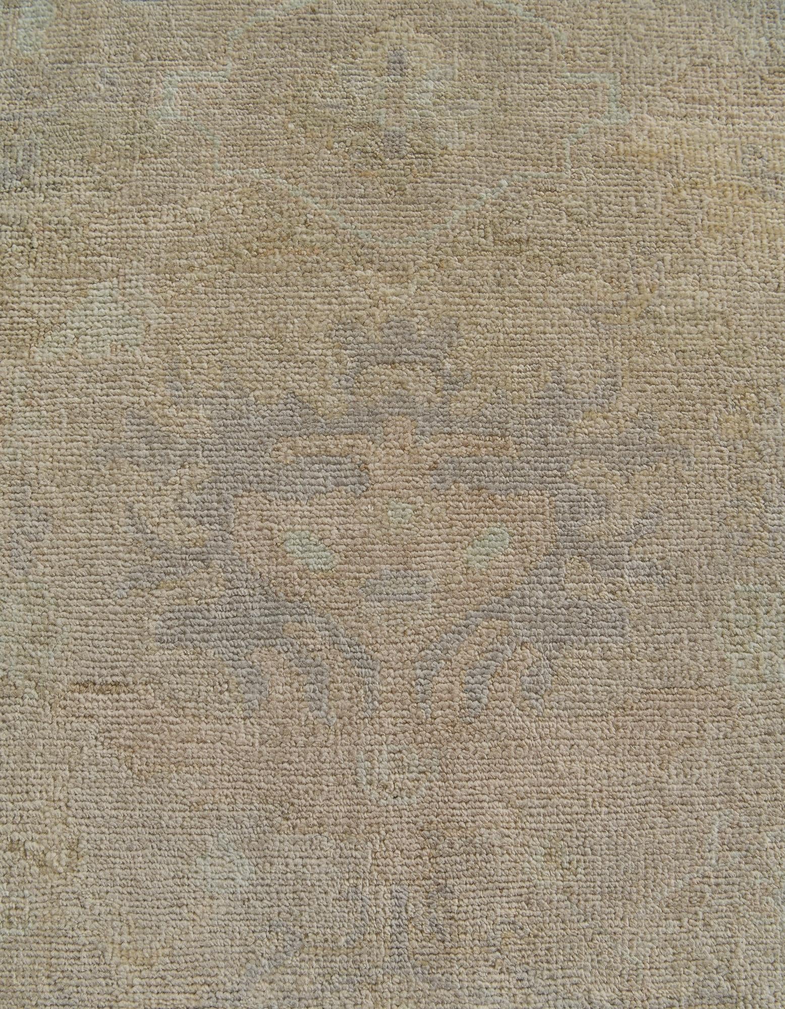 8' 4 x 10' Hand Knotted Oushak Wool Rug