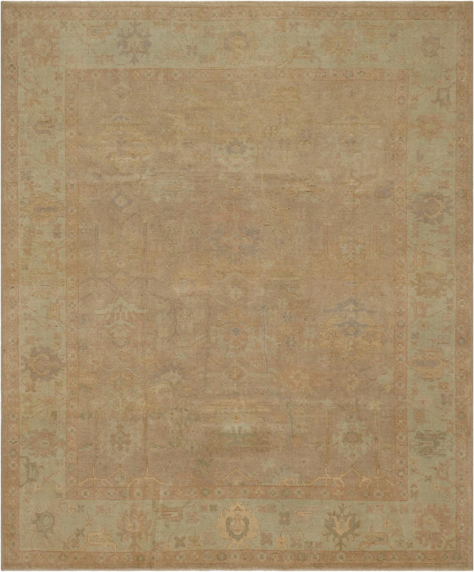 8' 4 x 10'  Hand Knotted Oushak Wool Rug