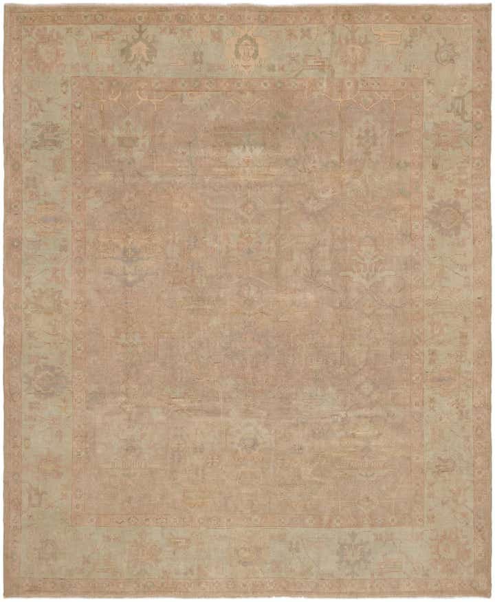 8' 4 x 10' Hand Knotted Oushak Wool Rug