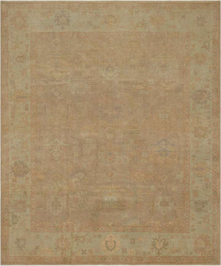 8' 4 x 10' Hand Knotted Oushak Wool Rug
