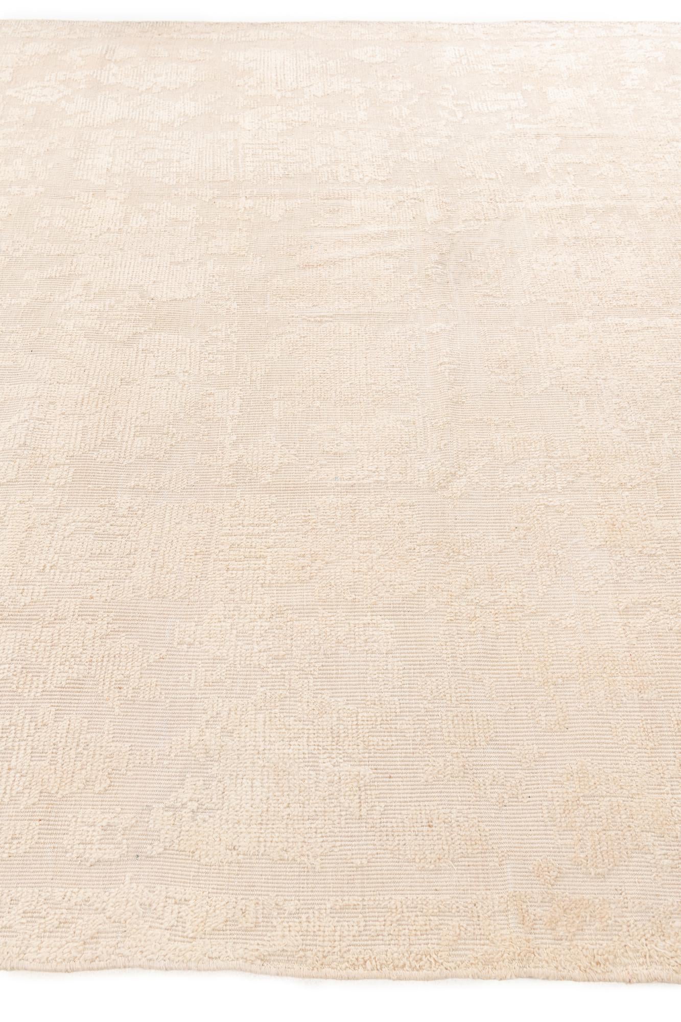 8' x 10' 3 Hand Knotted Oushak Wool Rug