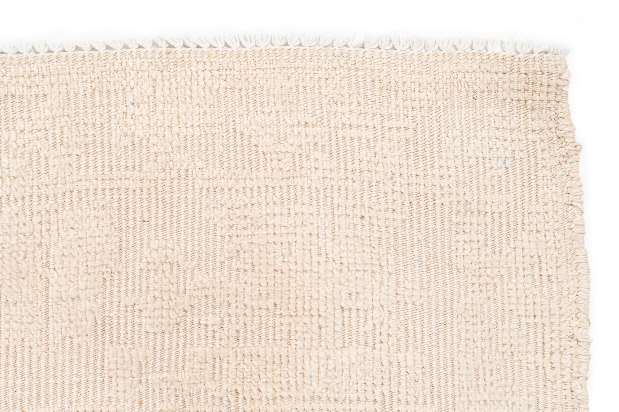 8' x 10' 3 Hand Knotted Oushak Wool Rug