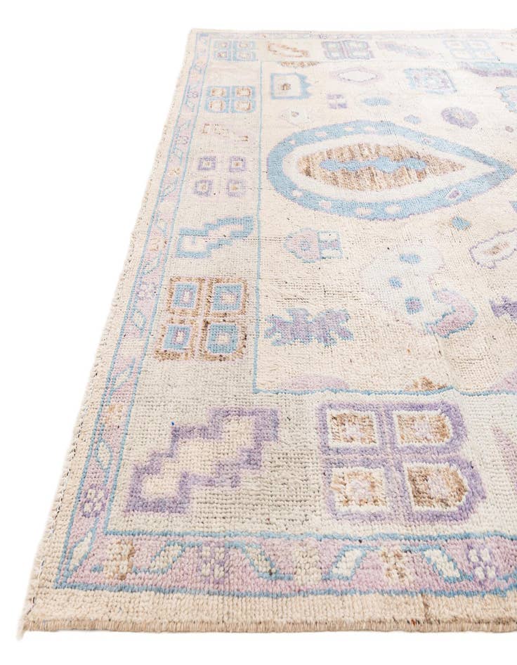 Detail image of 8' 10 x 11' 10 Hand Knotted Oushak Wool Rug