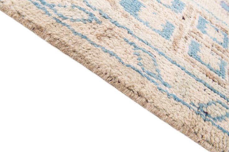 Detail image of 8' 10 x 11' 10 Hand Knotted Oushak Wool Rug