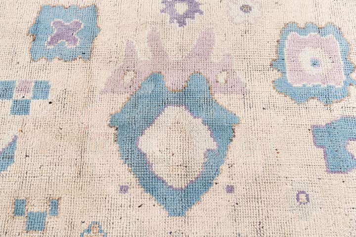 8' 10 x 11' 10 Hand Knotted Oushak Wool Rug