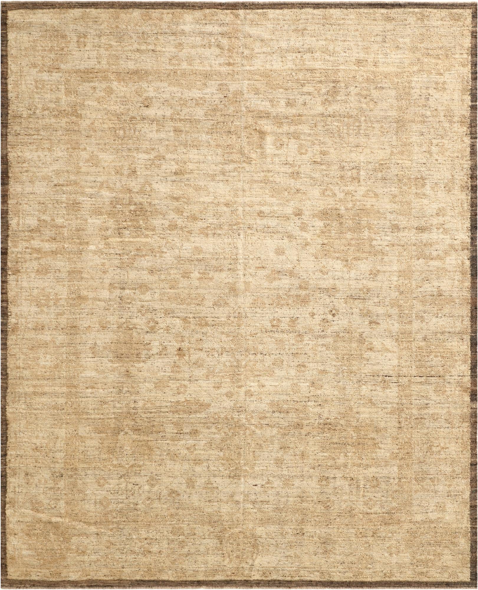 8' 3 x 10' 2  Hand Knotted Oushak Wool Rug