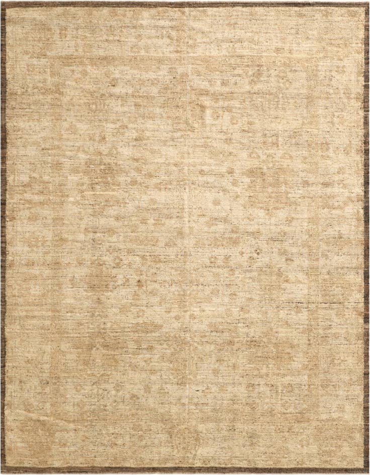 Detail image of 8' 3 x 10' 2 Hand Knotted Oushak Wool Rug