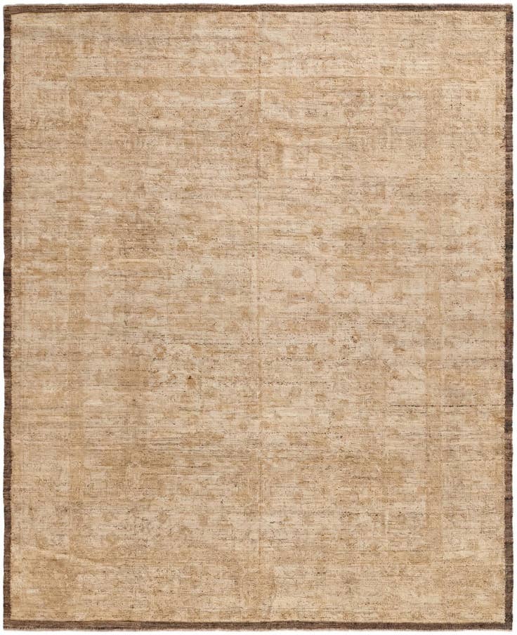 Detail image of 8' 3 x 10' 2 Hand Knotted Oushak Wool Rug