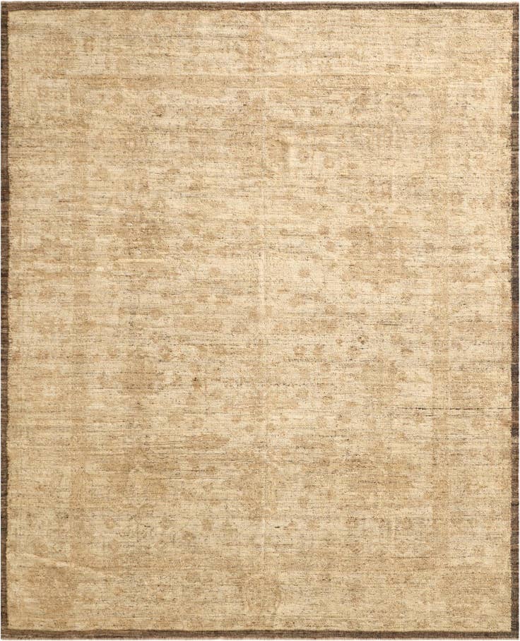 Detail image of 8' 3 x 10' 2 Hand Knotted Oushak Wool Rug