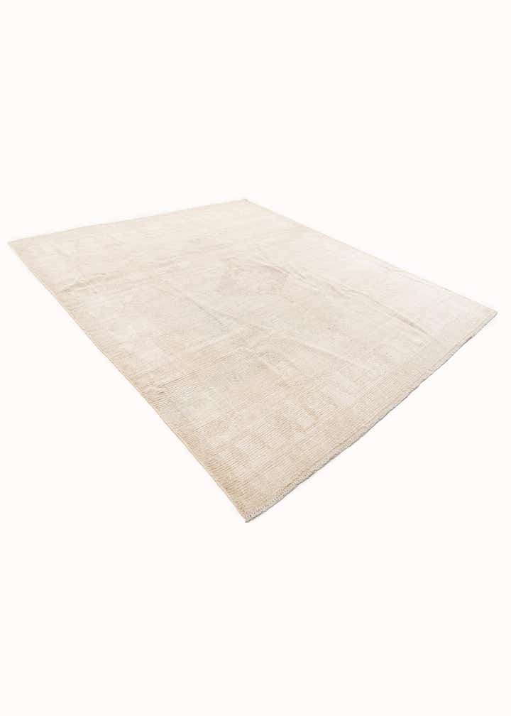 8' 9 x 9' 9 Hand Knotted Oushak Wool Rug