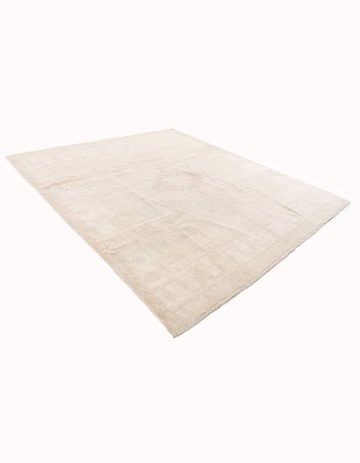 Detail image of 8' 9 x 9' 9 Hand Knotted Oushak Wool Rug