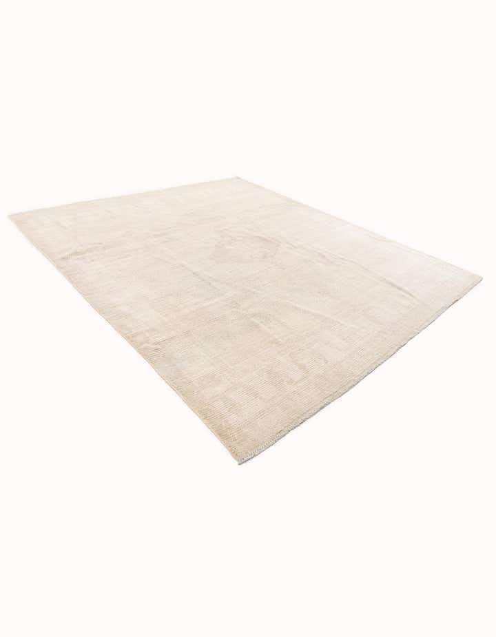 8' 9 x 9' 9 Hand Knotted Oushak Wool Rug