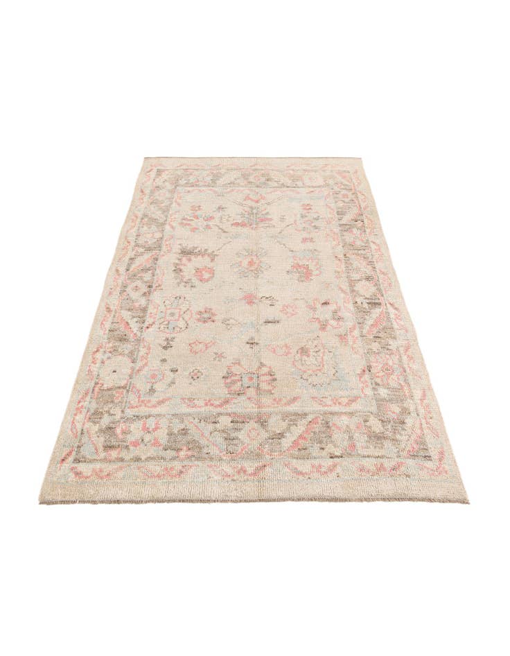 Detail image of 5' 9 x 9' 4  Hand Knotted Oushak Wool Rug