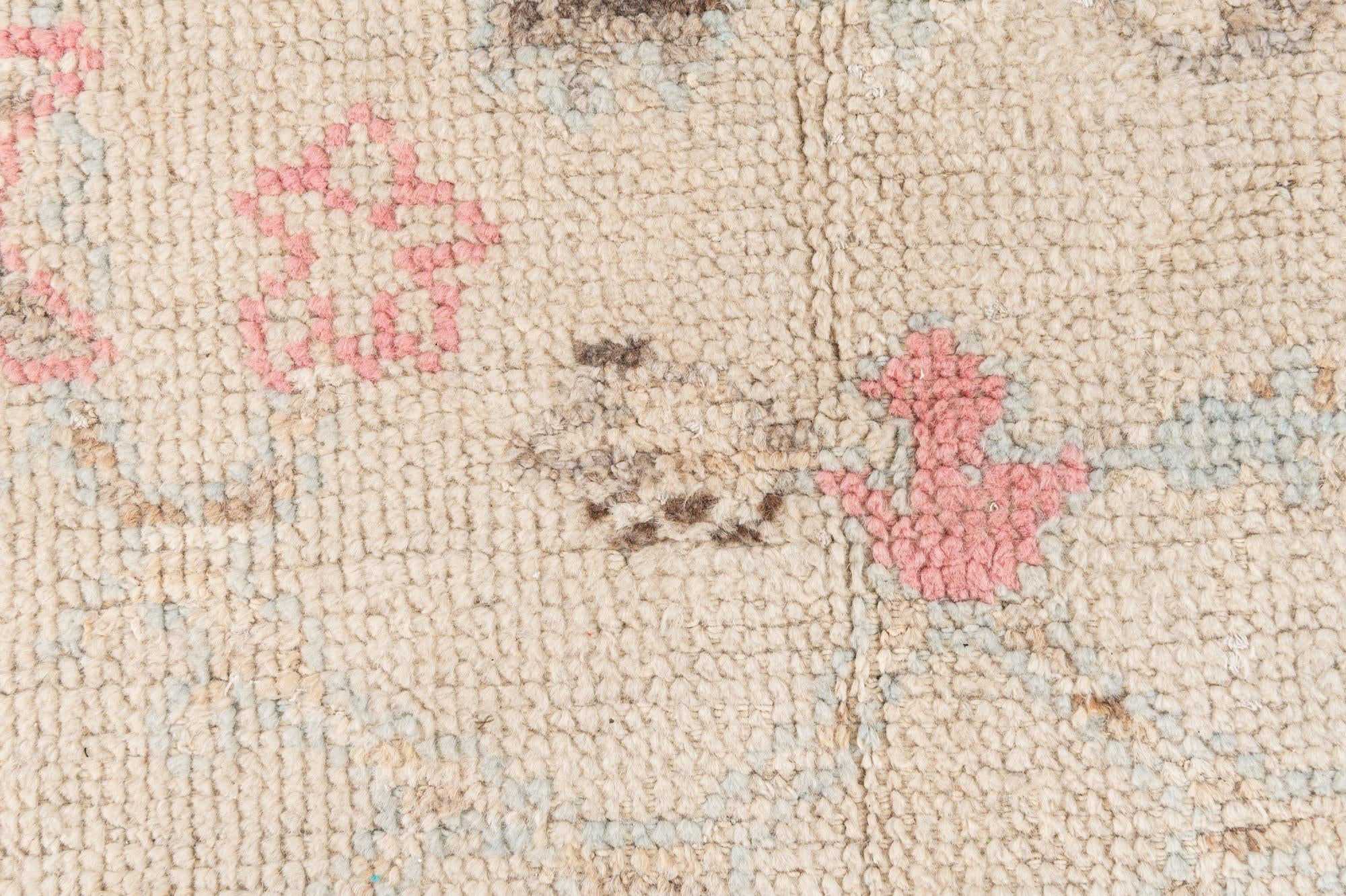 5' 9 x 9' 4 Hand Knotted Oushak Wool Rug