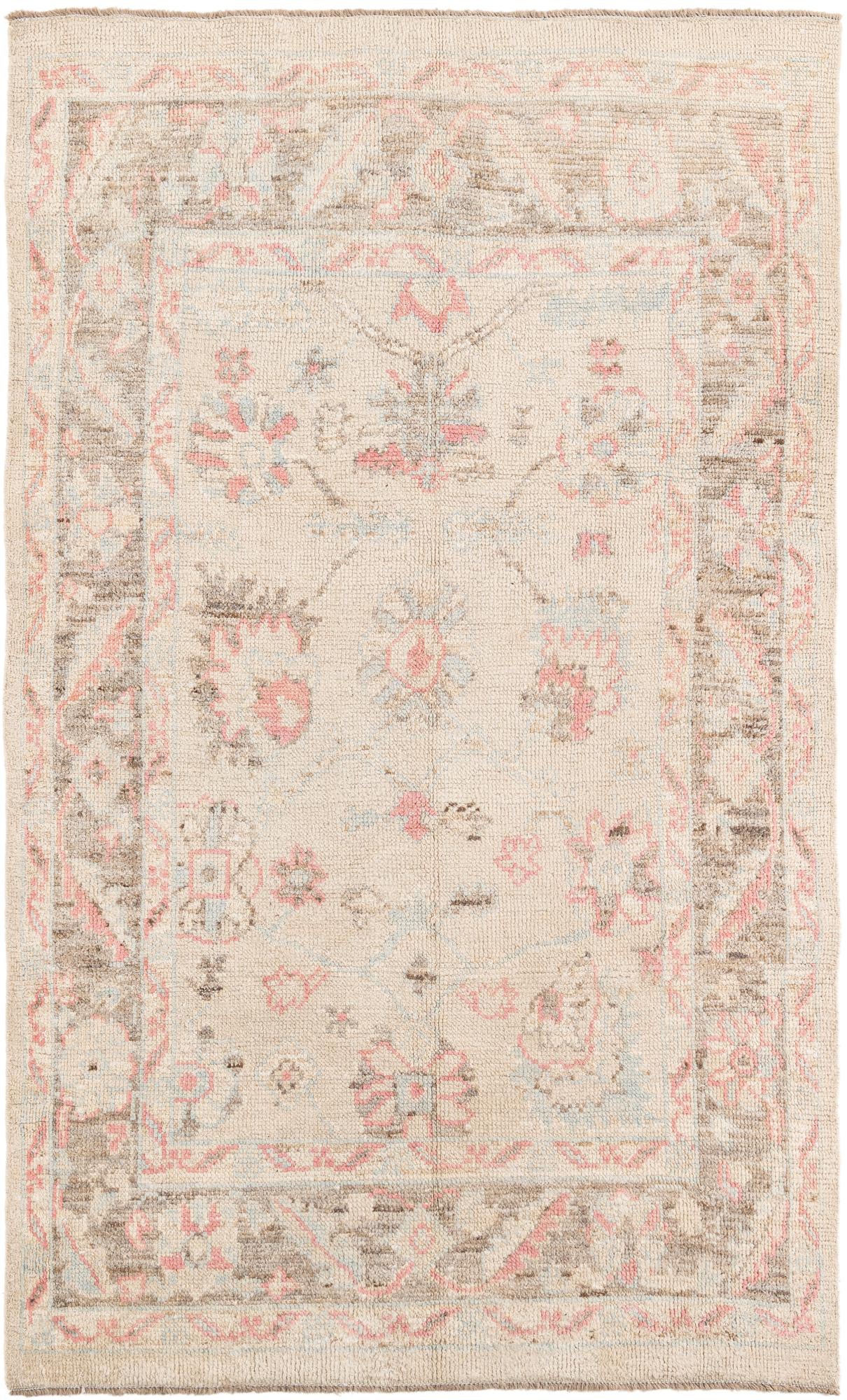 5' 9 x 9' 4 Hand Knotted Oushak Wool Rug