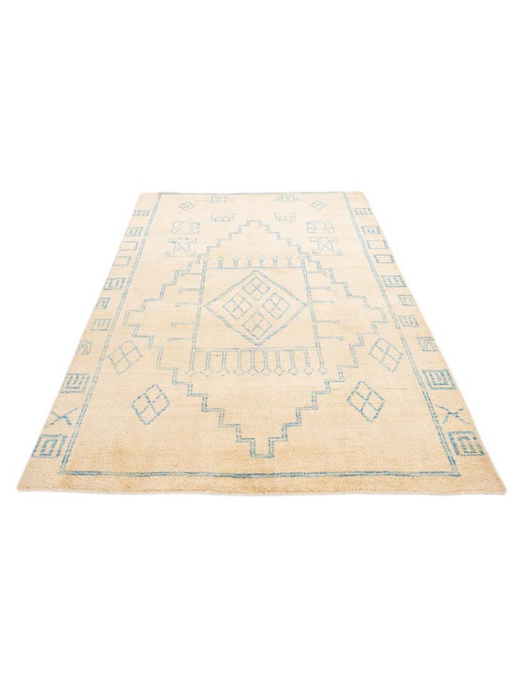 Detail image of 5' 5 x 8' Hand Knotted Oushak Wool Rug