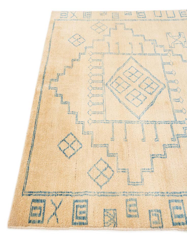 Detail image of 5' 5 x 8' Hand Knotted Oushak Wool Rug