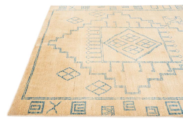 Detail image of 5' 5 x 8' Hand Knotted Oushak Wool Rug