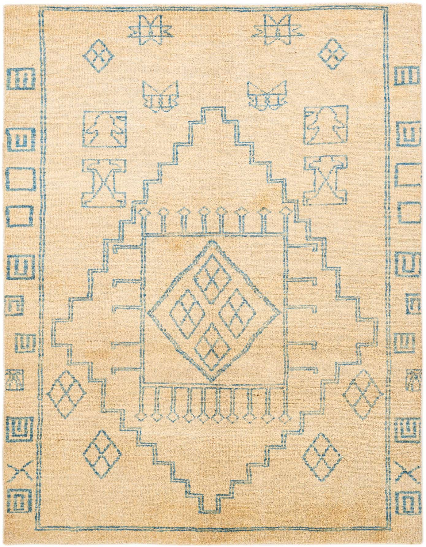 5' 5 x 8' Hand Knotted Oushak Wool Rug