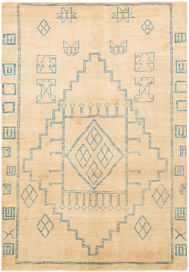 Detail image of 5' 5 x 8' Hand Knotted Oushak Wool Rug