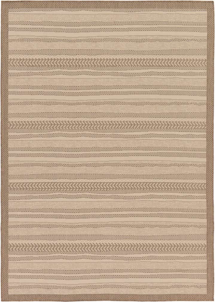7' x 10' Easy-Clean Border Indoor / Outdoor Rug