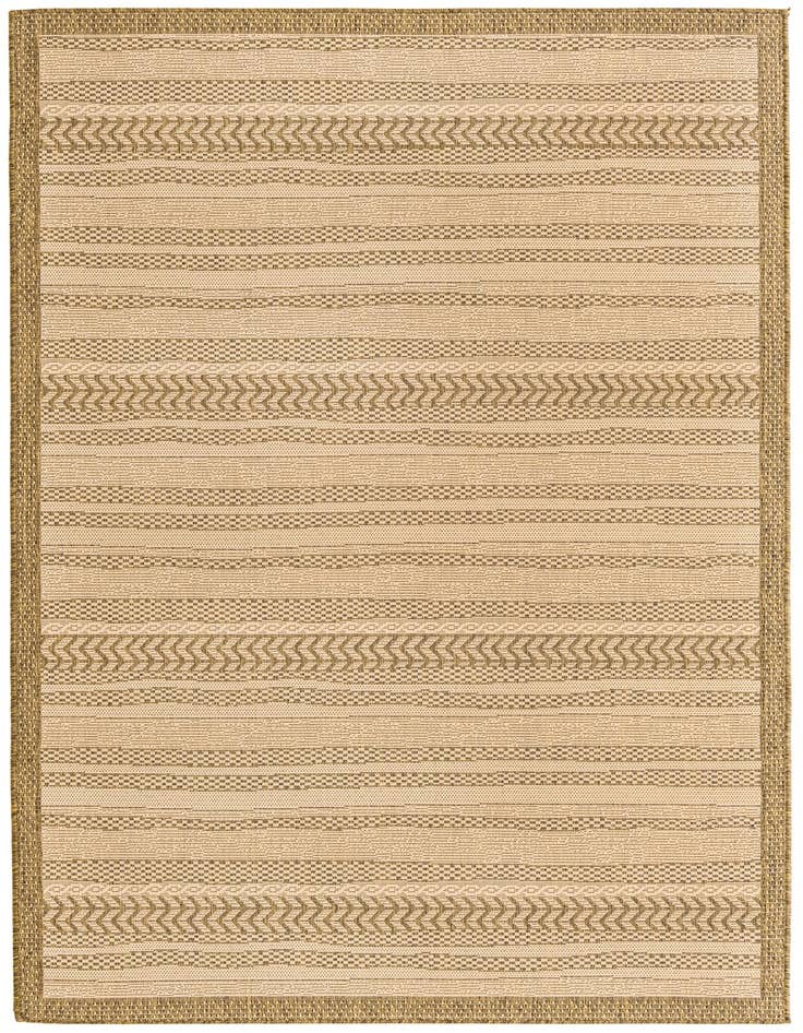 Detail image of 5' 3 x 8' Easy-Clean Border Indoor / Outdoor Rug