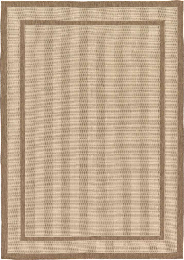 7' x 10' Easy-Clean Border Indoor / Outdoor Rug
