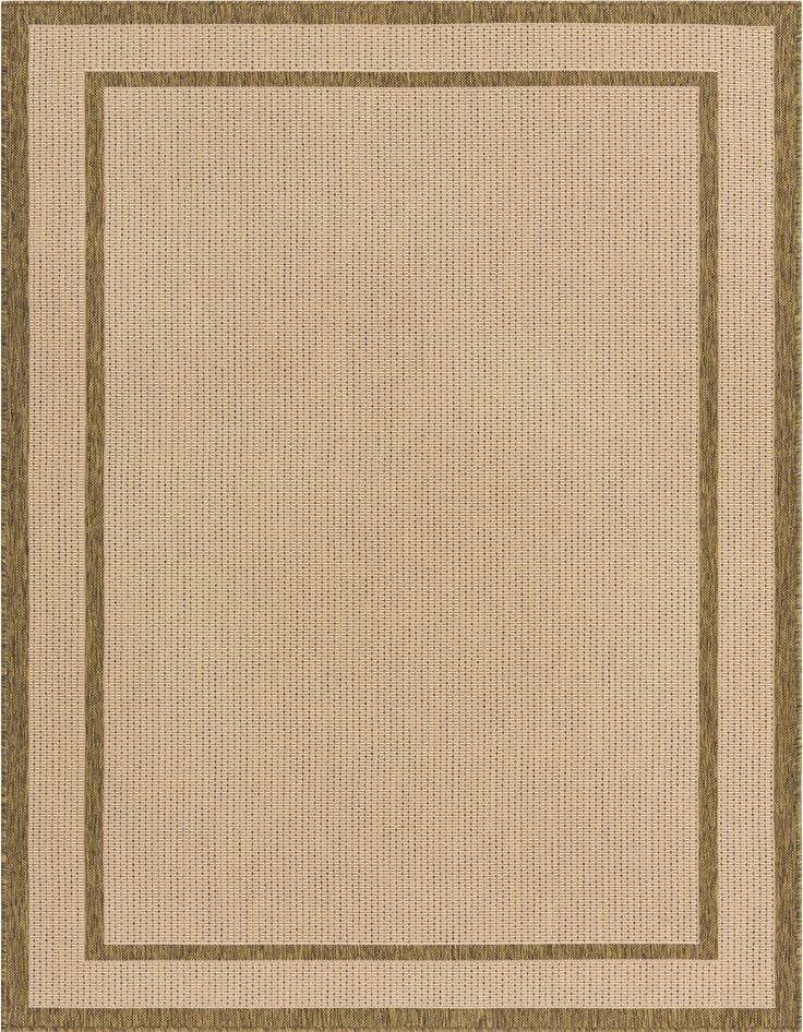 Detail image of 5' 3 x 8' Easy-Clean Border Indoor / Outdoor Rug