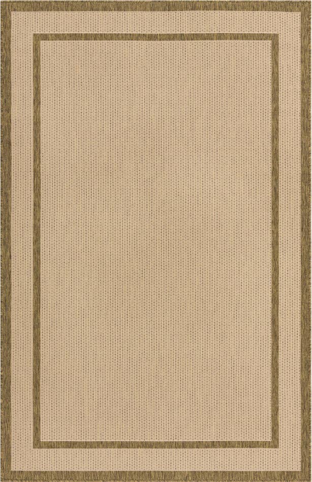 Detail image of 5' 3 x 8' Easy-Clean Border Indoor / Outdoor Rug