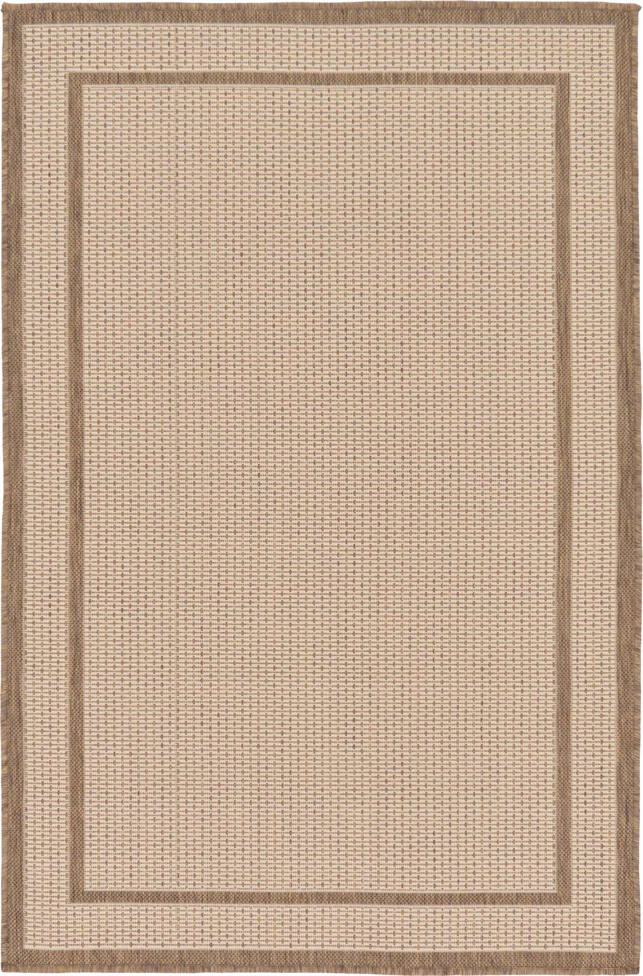3' 3 x 5' Easy-Clean Border Indoor / Outdoor Rug