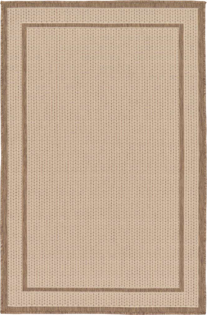 3' 3 x 5' Easy-Clean Border Indoor / Outdoor Rug