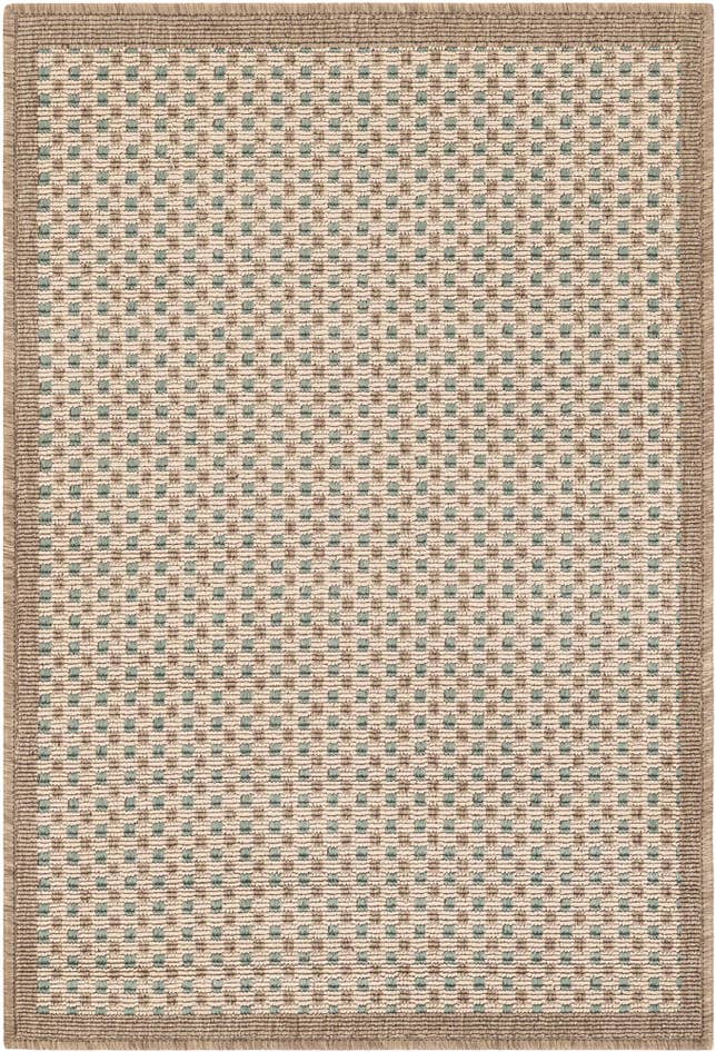 Detail image of 2' x 3' Easy-Clean Border Indoor / Outdoor Rug