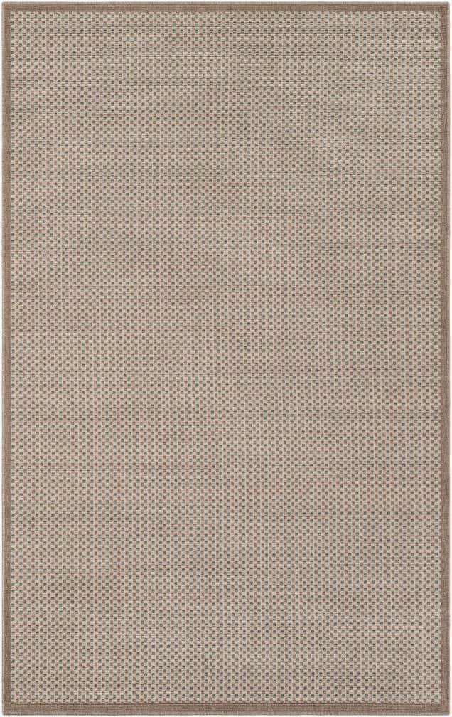 5' x 8' Easy-Clean Border Indoor / Outdoor Rug