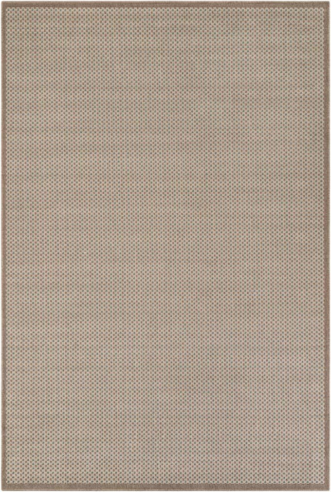 6' x 9' Easy-Clean Border Indoor / Outdoor Rug