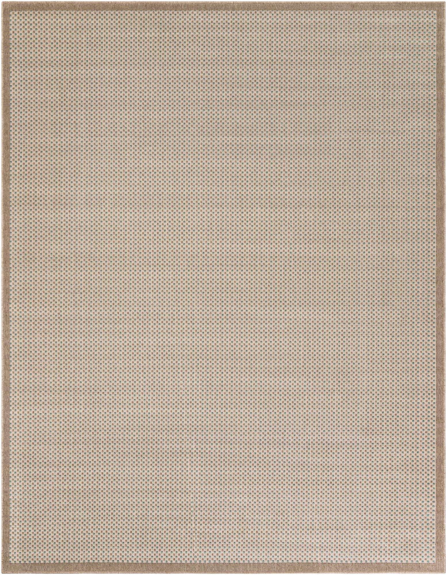 7' 10 x 10' Easy-Clean Border Indoor / Outdoor Rug