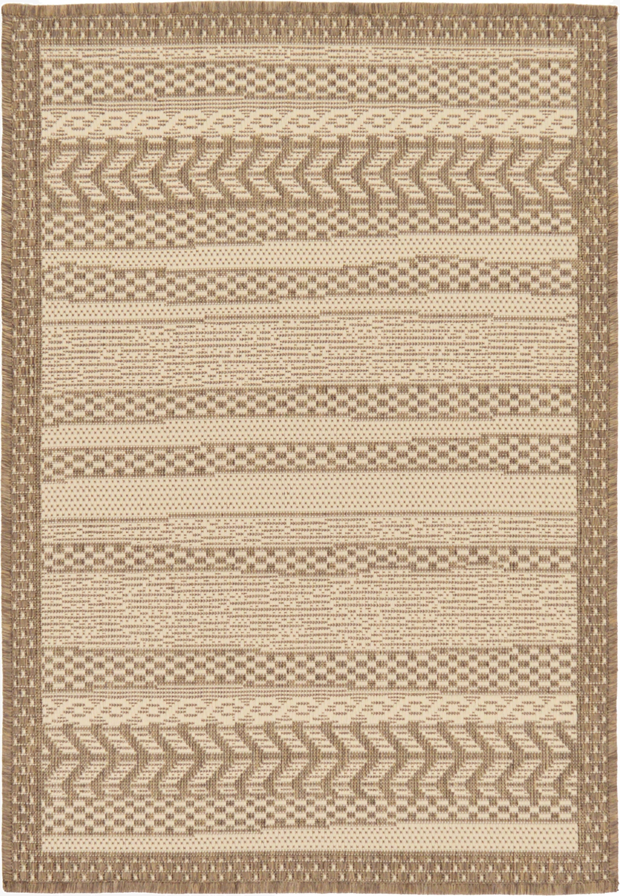 2' 2 x 3'  Washable Border Indoor / Outdoor Rug