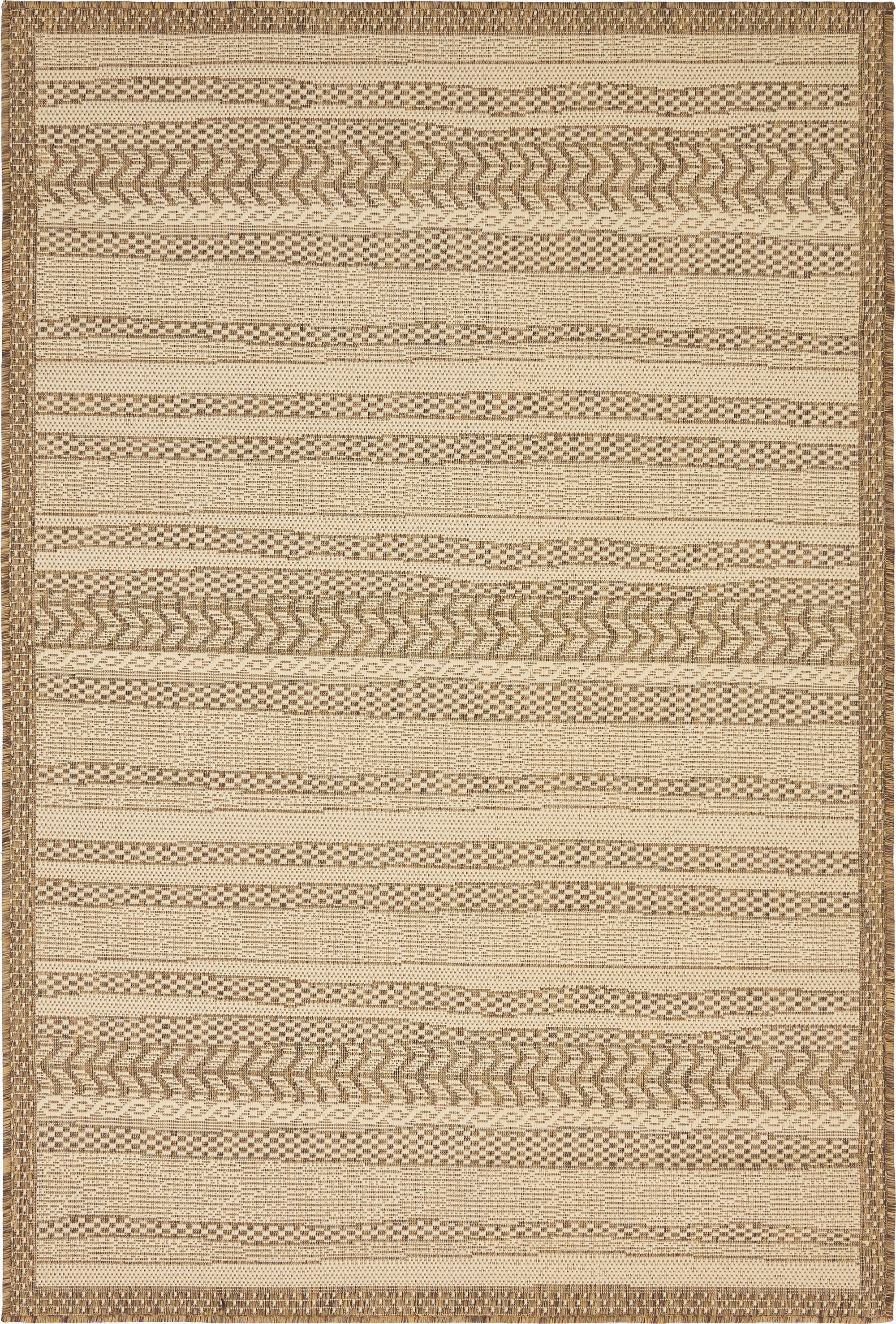 4' x 6' Washable Border Indoor / Outdoor Rug