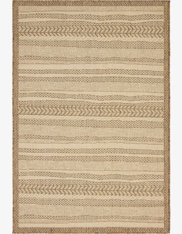 4' x 6' Easy-Clean Border Indoor / Outdoor Rug
