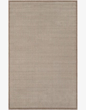 5' x 8' Easy-Clean Border Indoor / Outdoor Rug