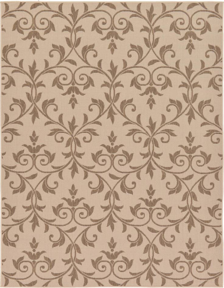 Detail image of 7' x 10' Easy-Clean Botanical Indoor / Outdoor Rug
